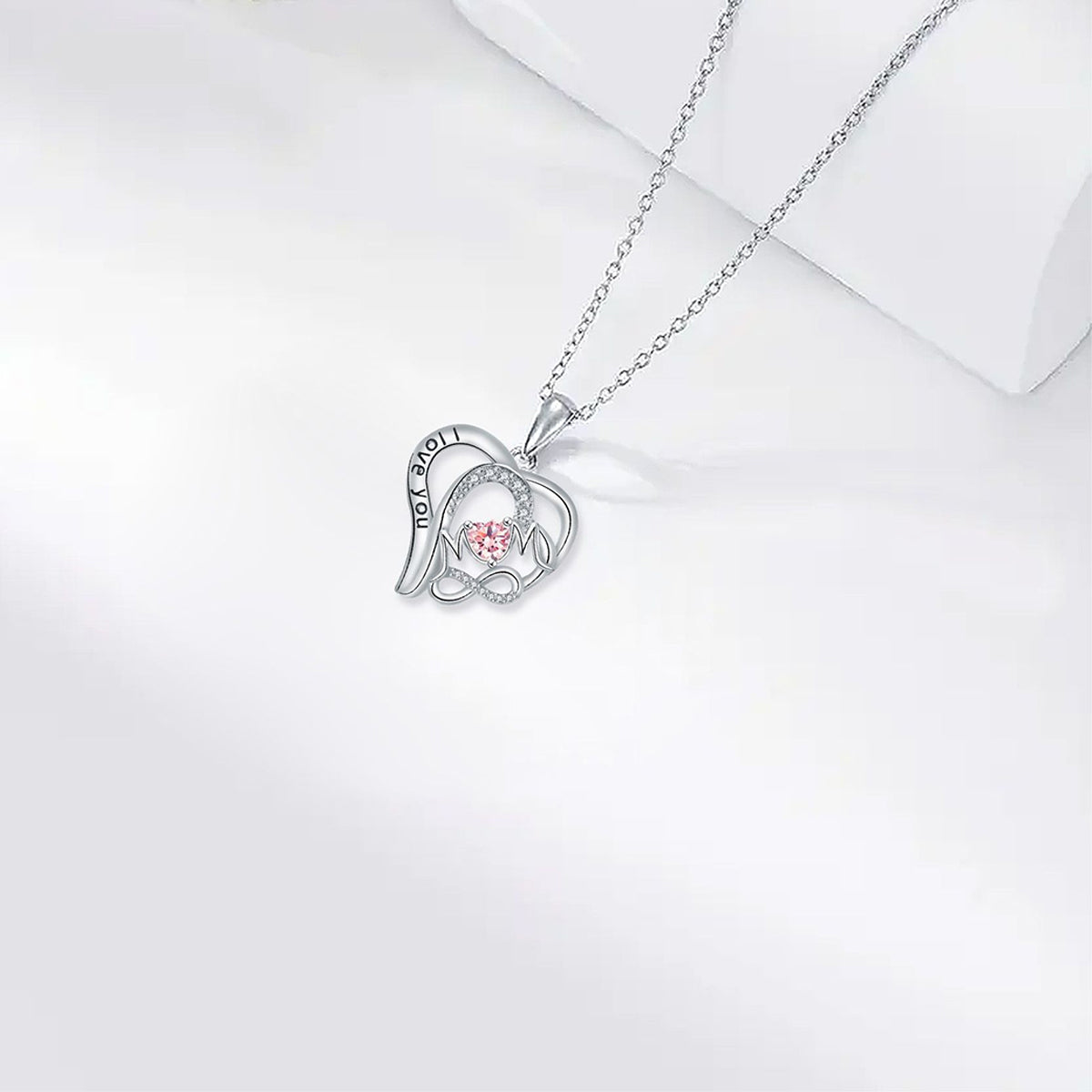 Copper With Silver Plated Heart Pendant Necklace
