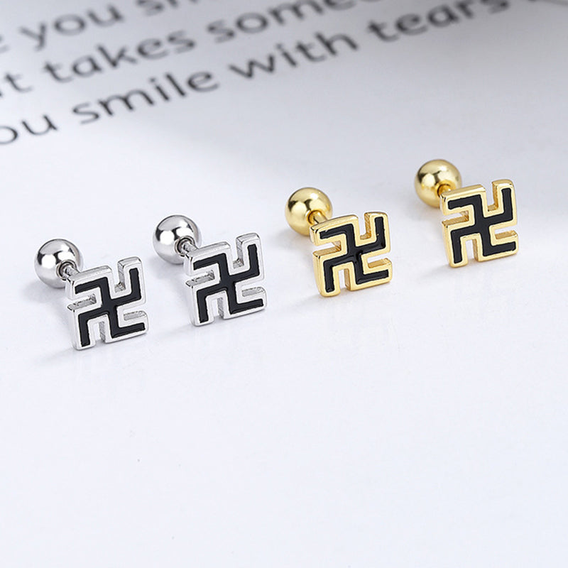 925 Sterling Silver Screw Back Stud Earrings