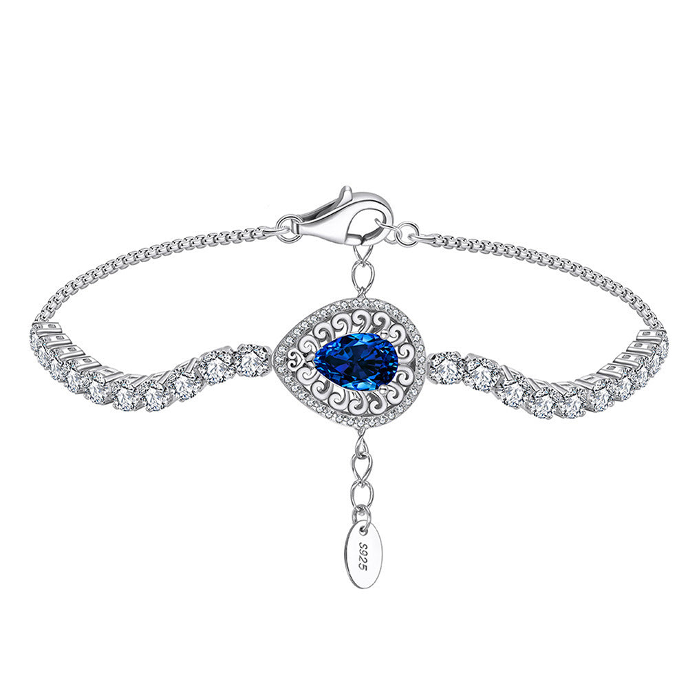 925 Sterling Silver Zircon Bracelet