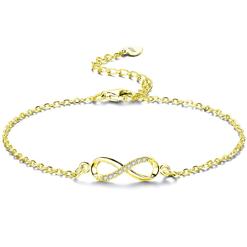 925 Sterling Silver Infinity Fashion Bracelet