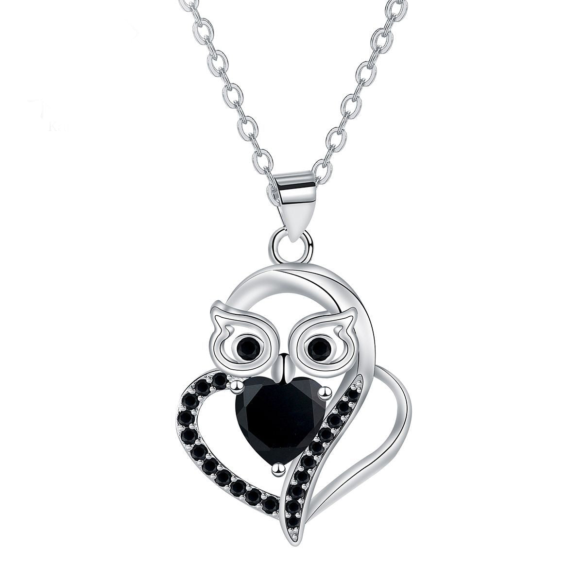 Copper With Silver Plated Owl Pendant Necklace