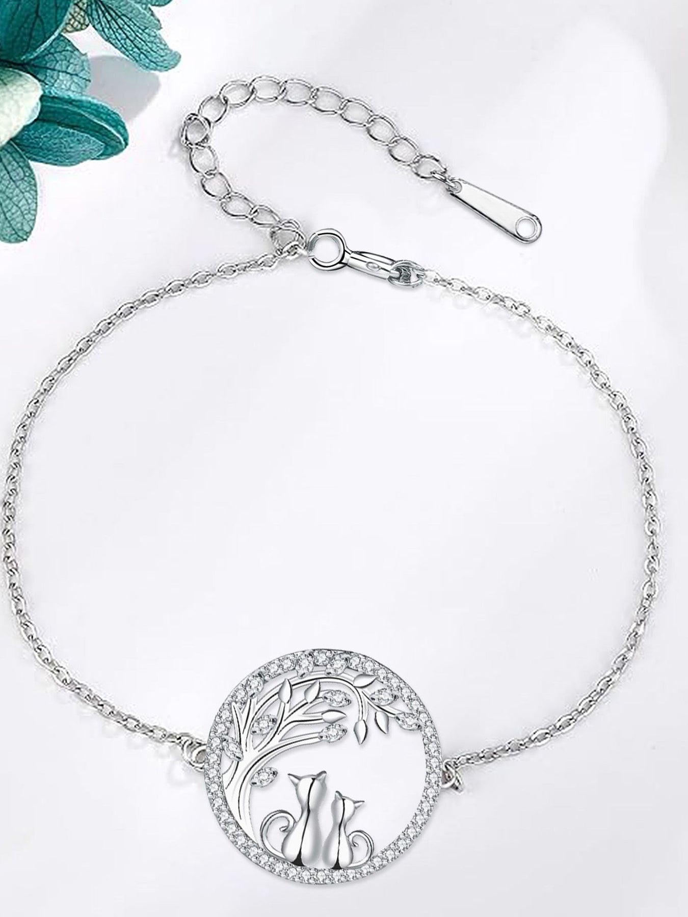 Cute Cat Design Bracelet, Fashionable Jewelry for Women & Girls, Trendy All-match & Exquisite Jewelry for Birthday Gift