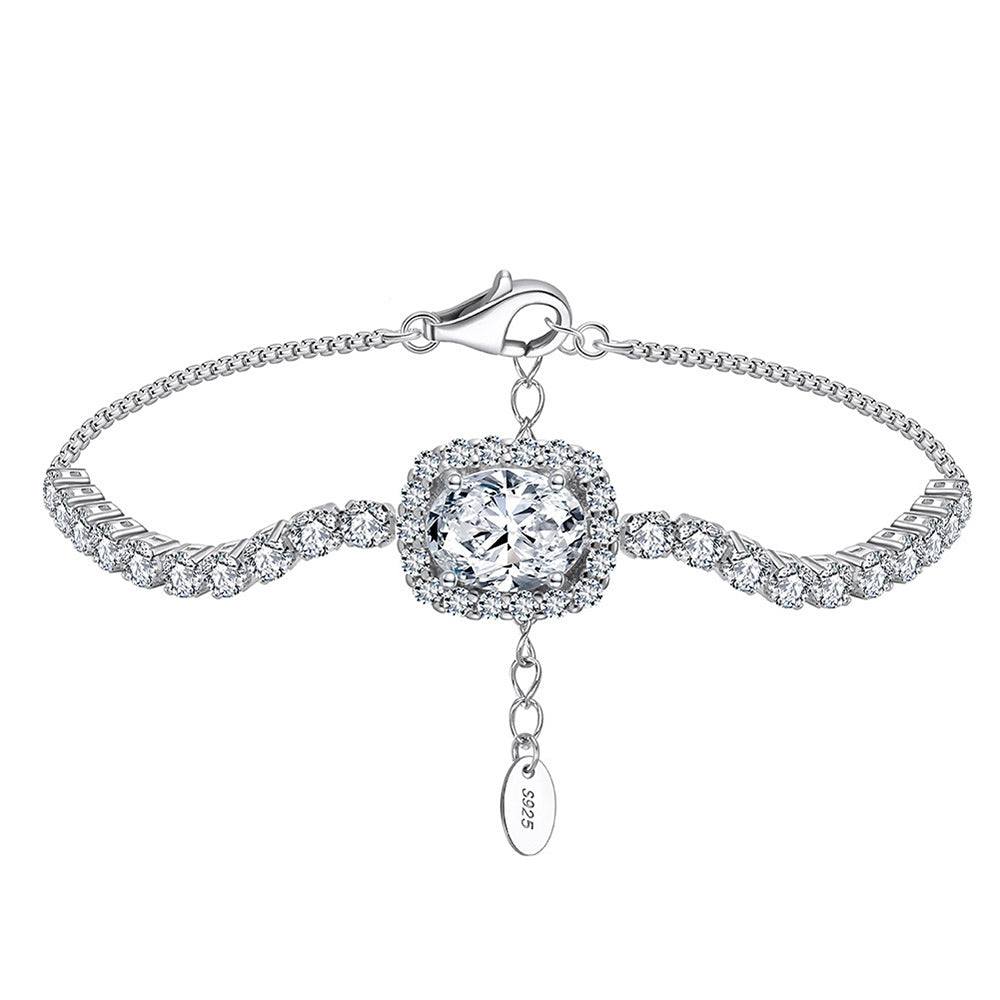 925 Sterling Silver Zircon Bracelet