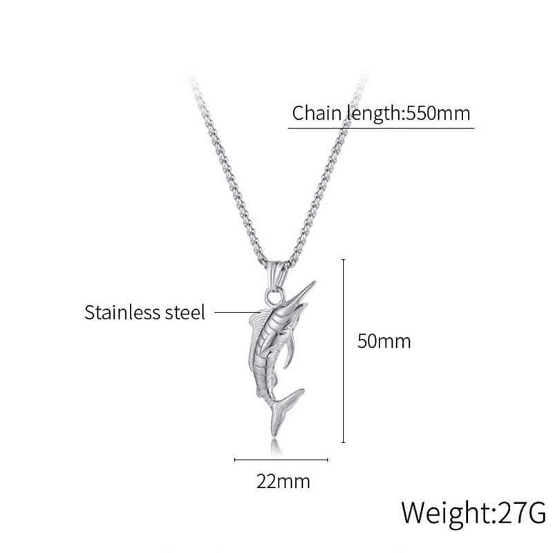 Stainless Steel Jewelry Shark Fashion Necklace Chain