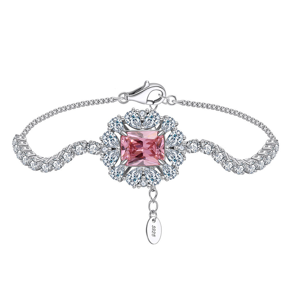 925 Sterling Silver Zircon Bracelet