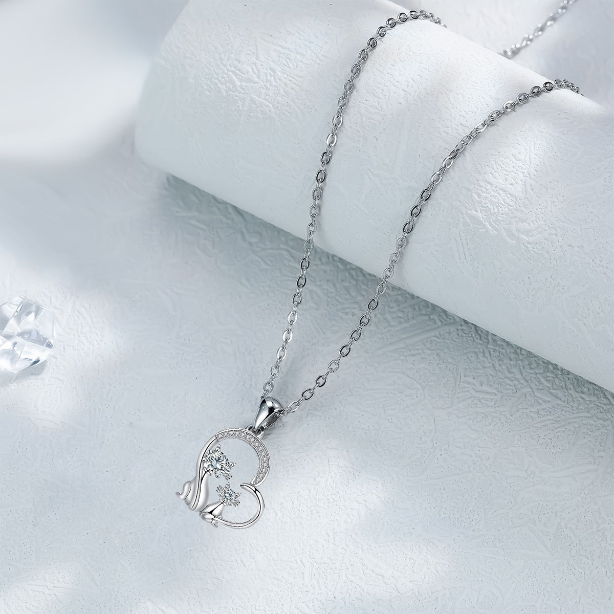 Copper With Silver Plated Heart Pendant Necklace