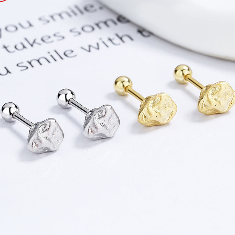 925 Sterling Silver Screw Back Stud Earrings