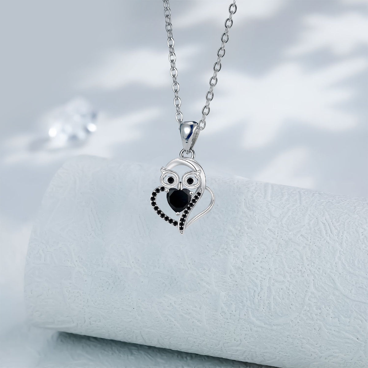 Copper With Silver Plated Owl Pendant Necklace