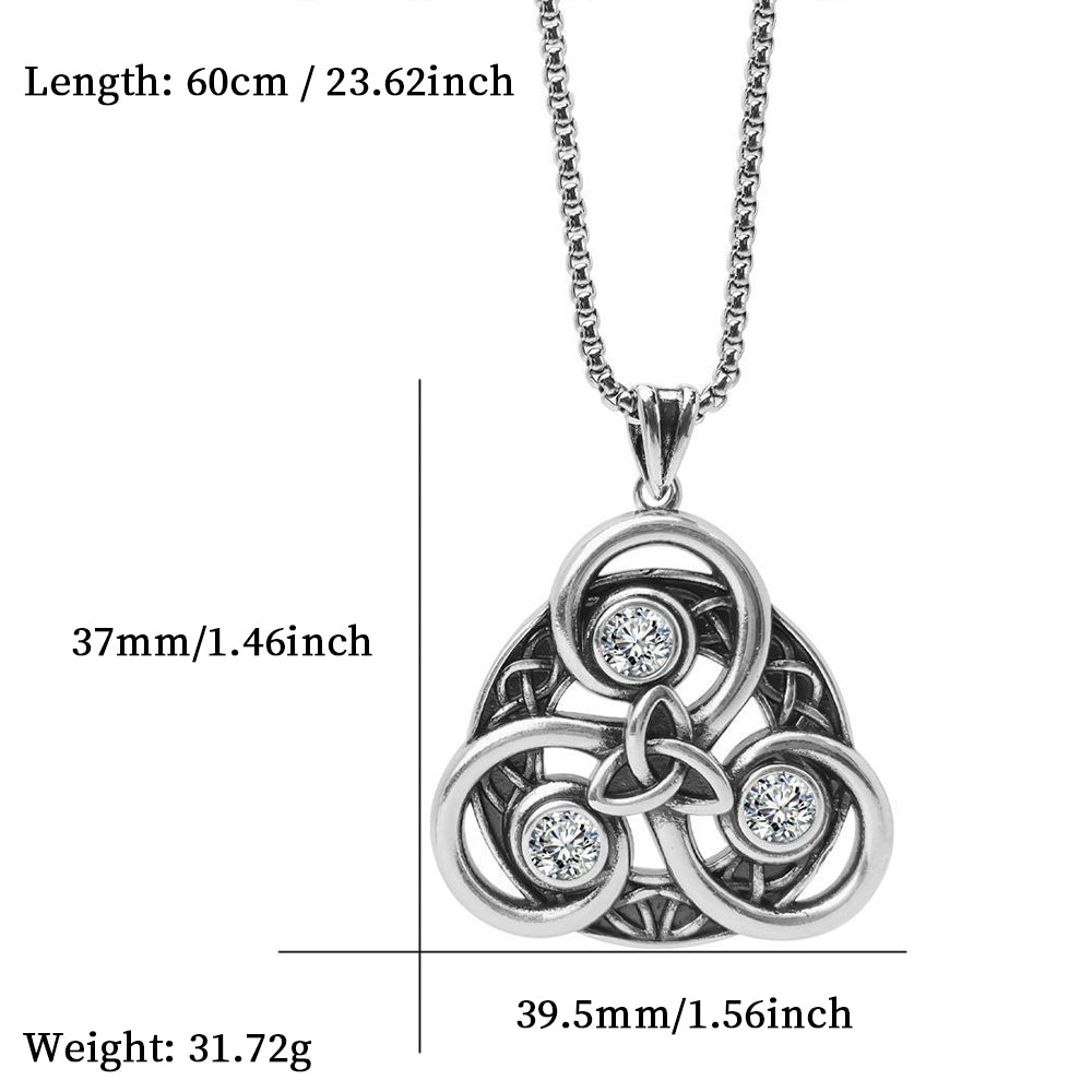 Celtic Pendant Necklace, Men Women's Fashion Jewelry, Perfect for Parties & Gifts, Elegant Accessory for Everyday Wear