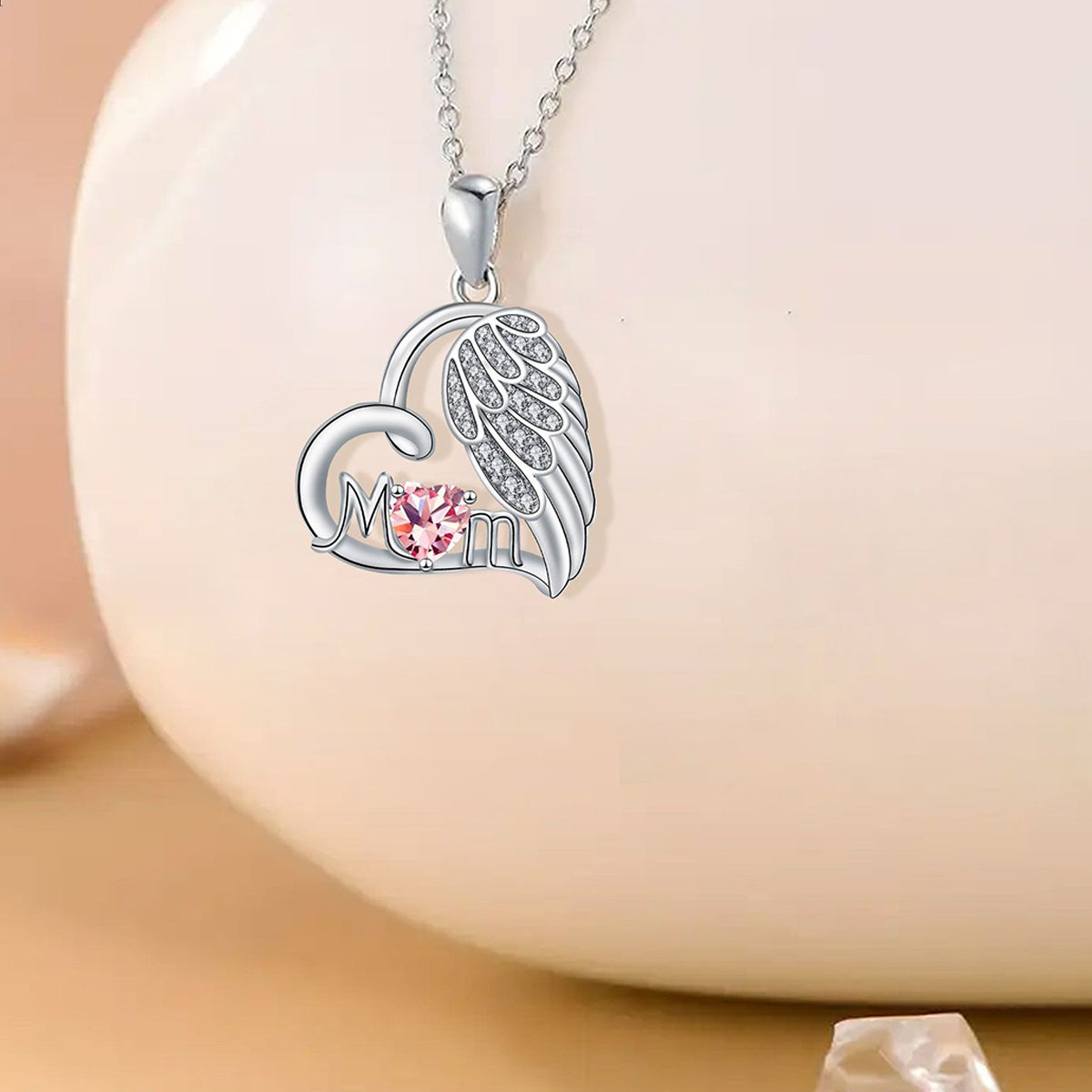 Copper With Silver Plated Heart Pendant Necklace