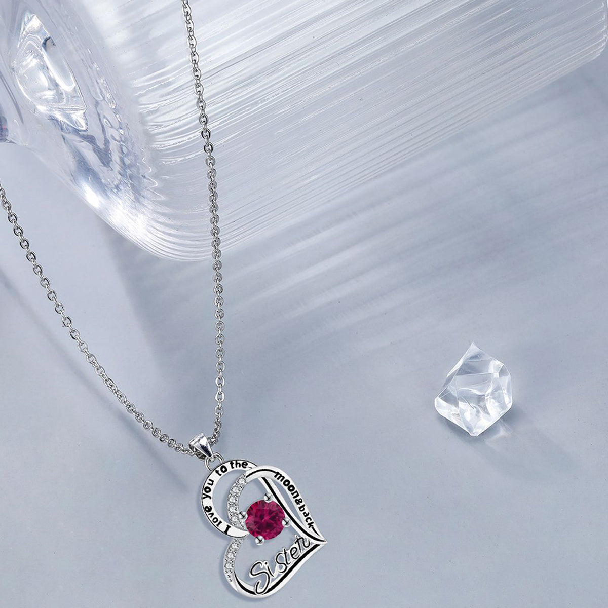 Copper With Silver Plated Heart Pendant Necklace