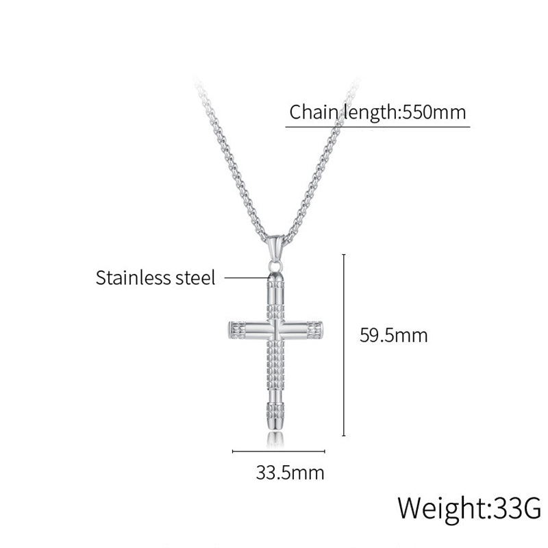 Stainless Steel Jewelry Cross Fashion Necklace Chain