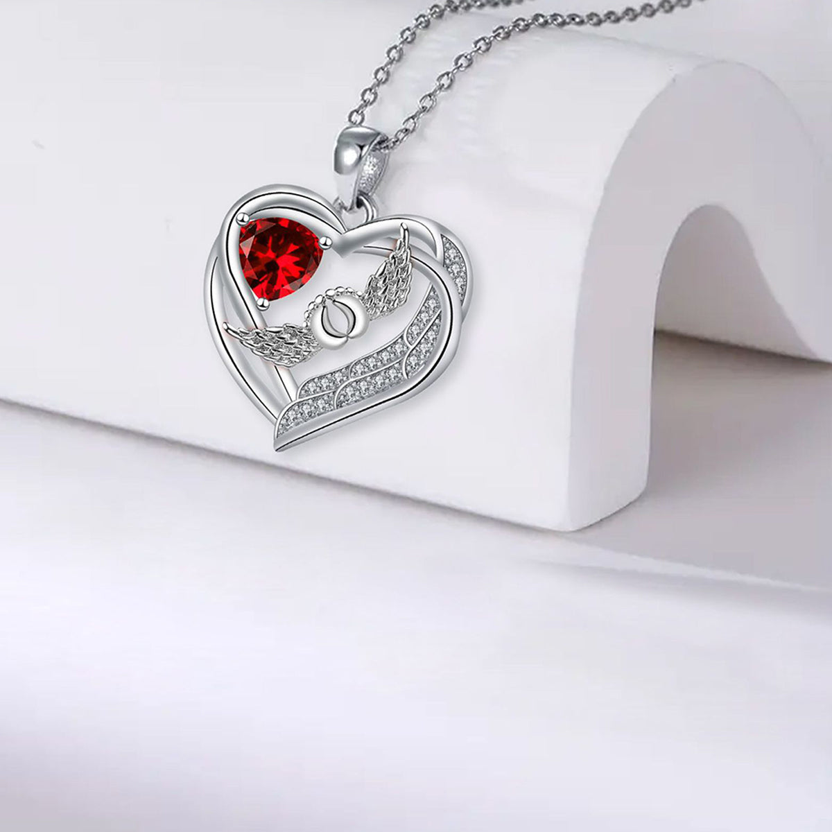 Copper With Silver Plated Heart Pendant Necklace