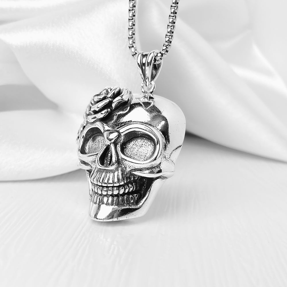 Personality Skull Pendant Necklace, Men Women's Fashion Jewelry, Perfect for Parties & Gifts, Elegant Accessory for Everyday Wear