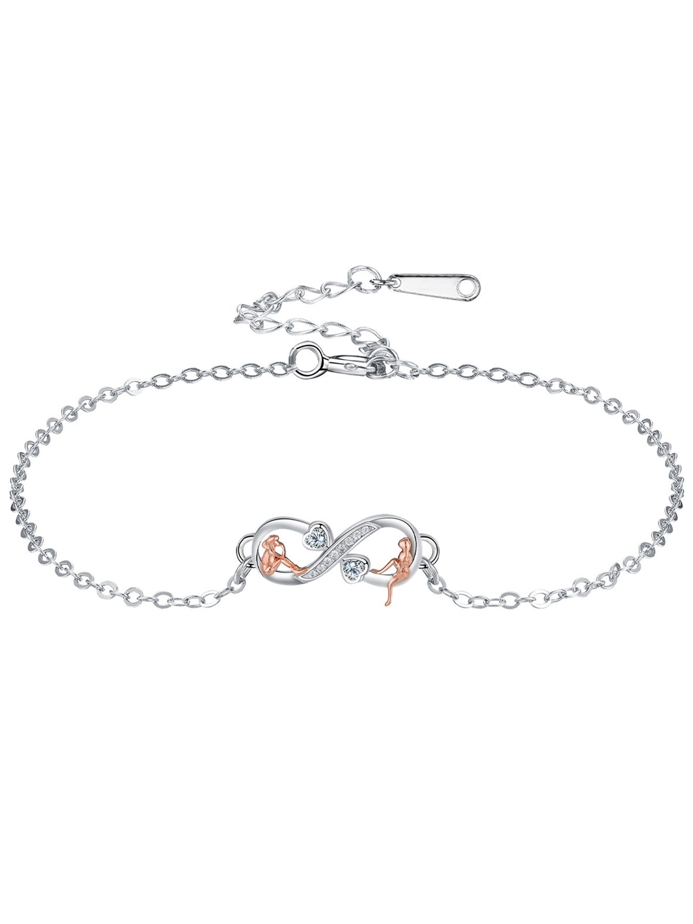 Fashionable Infinity Symbol Design Bracelet, Fashion Jewelry for Party, Daily Clothing Decor, Trendy All-match & Exquisite Jewelry for Birthday Gift