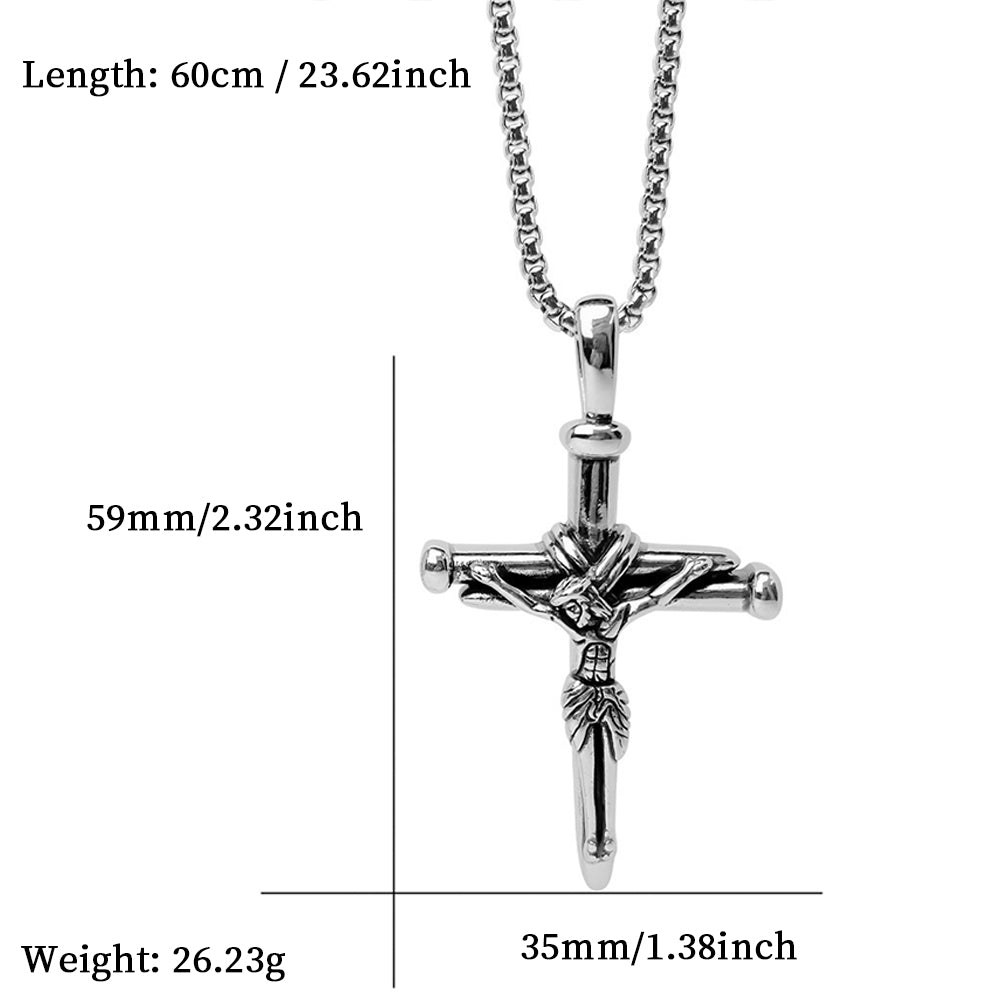 Cross Pendant Necklace, Men Women's Fashion Jewelry, Perfect for Parties & Gifts, Elegant Accessory for Everyday Wear