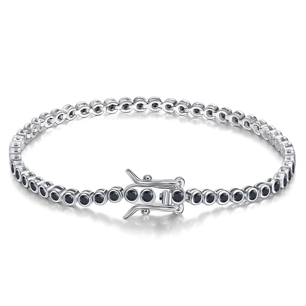 925 Sterling Silver 1.5mm 2mm Tennis Bracelet