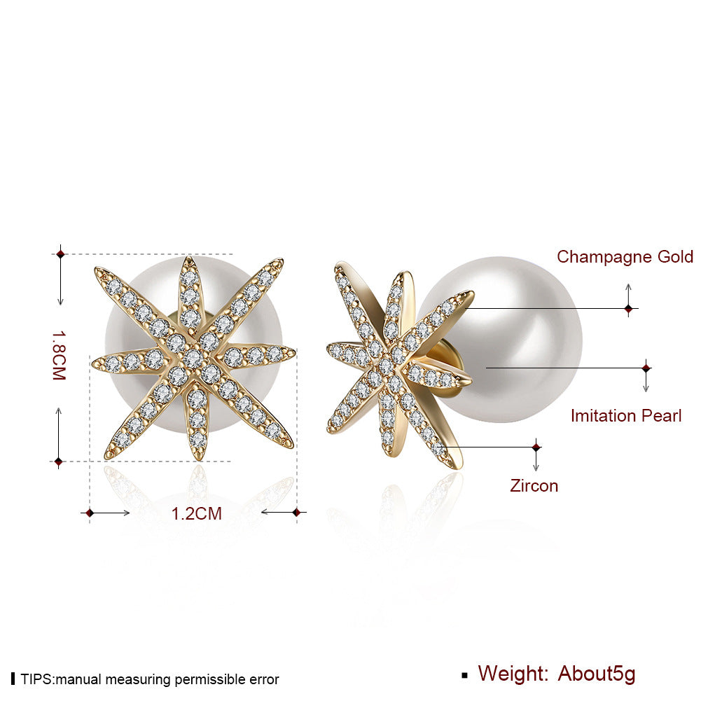 Brass With Plated Fashion Jewelry Earrings