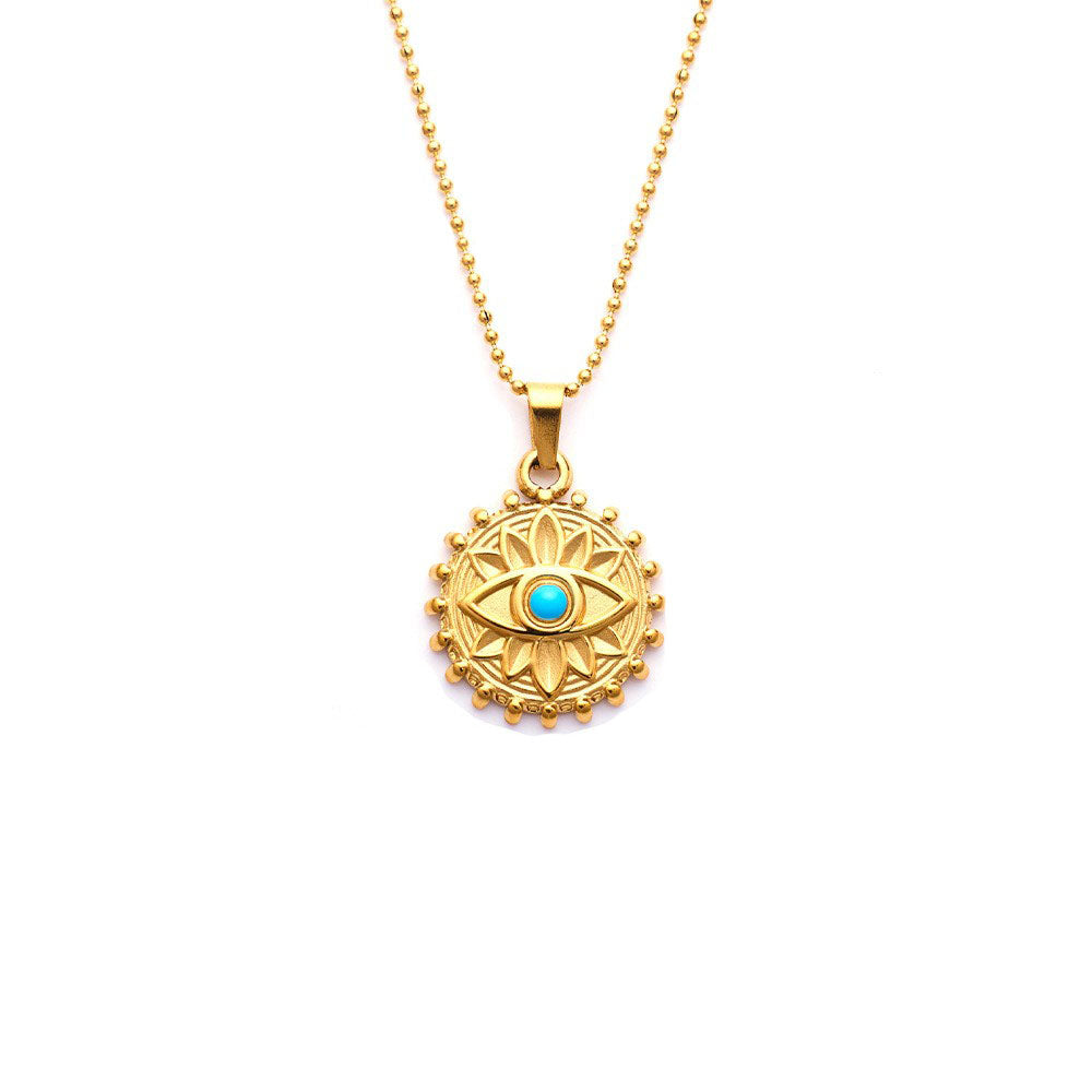 Stainless Steel Jewelry Evil Eye Fashion Necklace