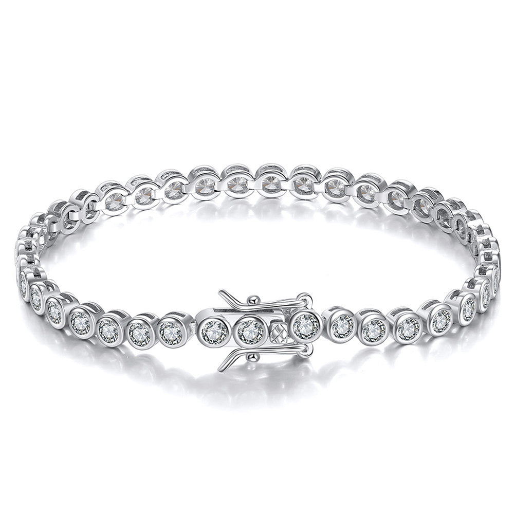 925 Sterling Silver 1.5mm 2mm 3mm Tennis Bracelet