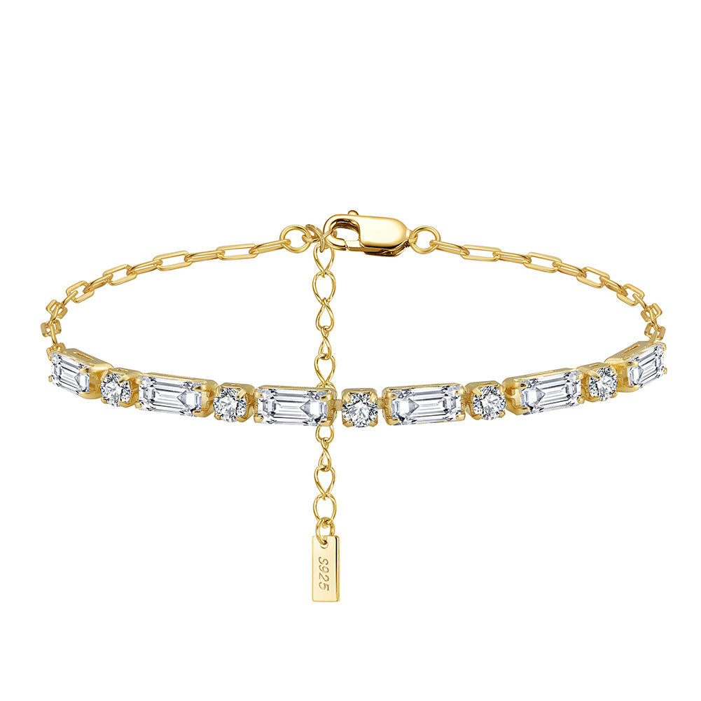 925 Sterling Silver Tennis Bracelet Extension Chain
