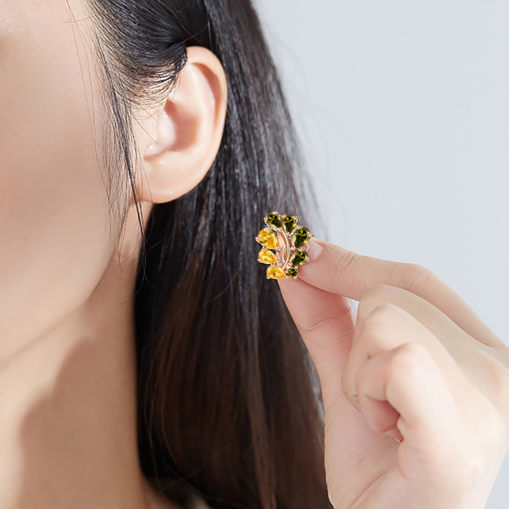 Brass With Plated Fashion Jewelry Earrings