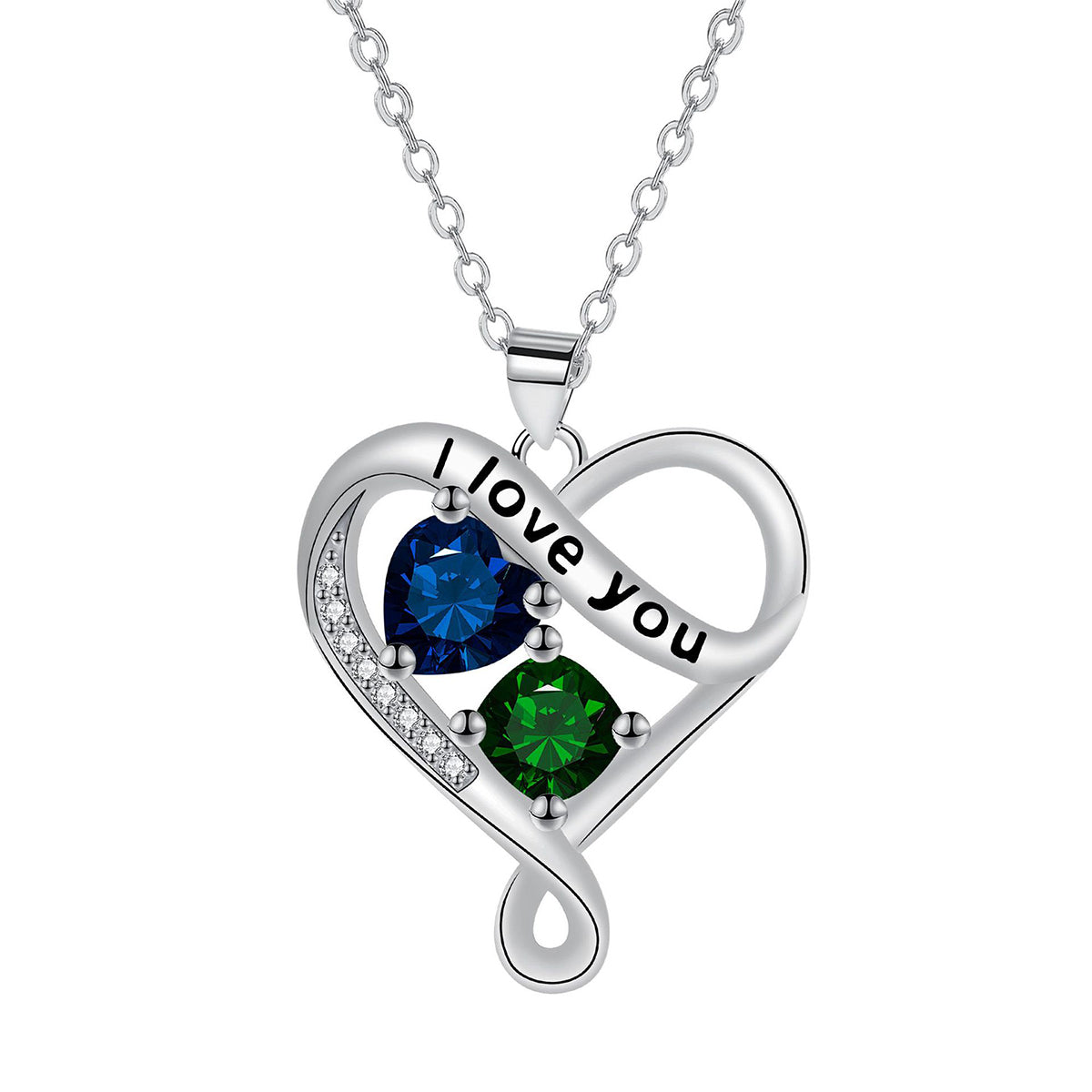 Copper With Silver Plated Heart Pendant Necklace