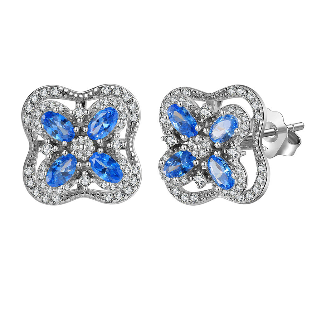 925 Sterling Silver Zircon Earrings