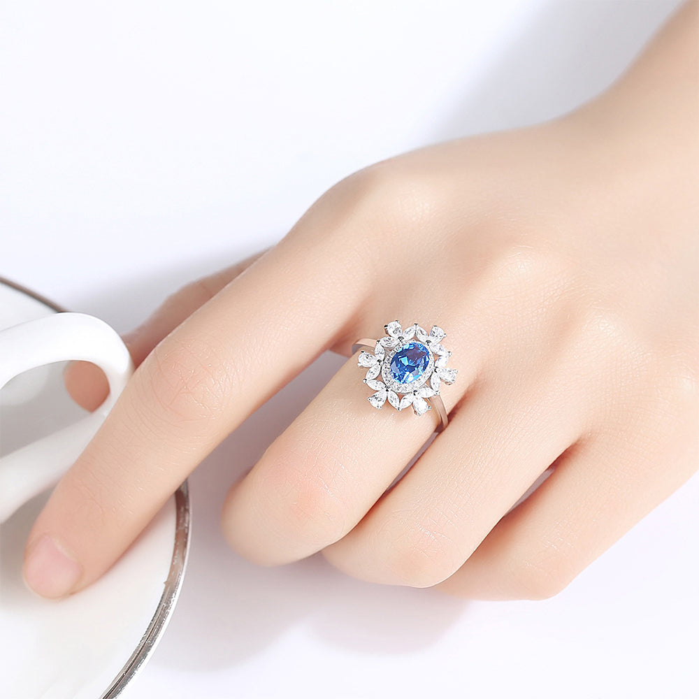 925 Sterling Silver Ring Fashion Jewelry Gift for Women Girls
