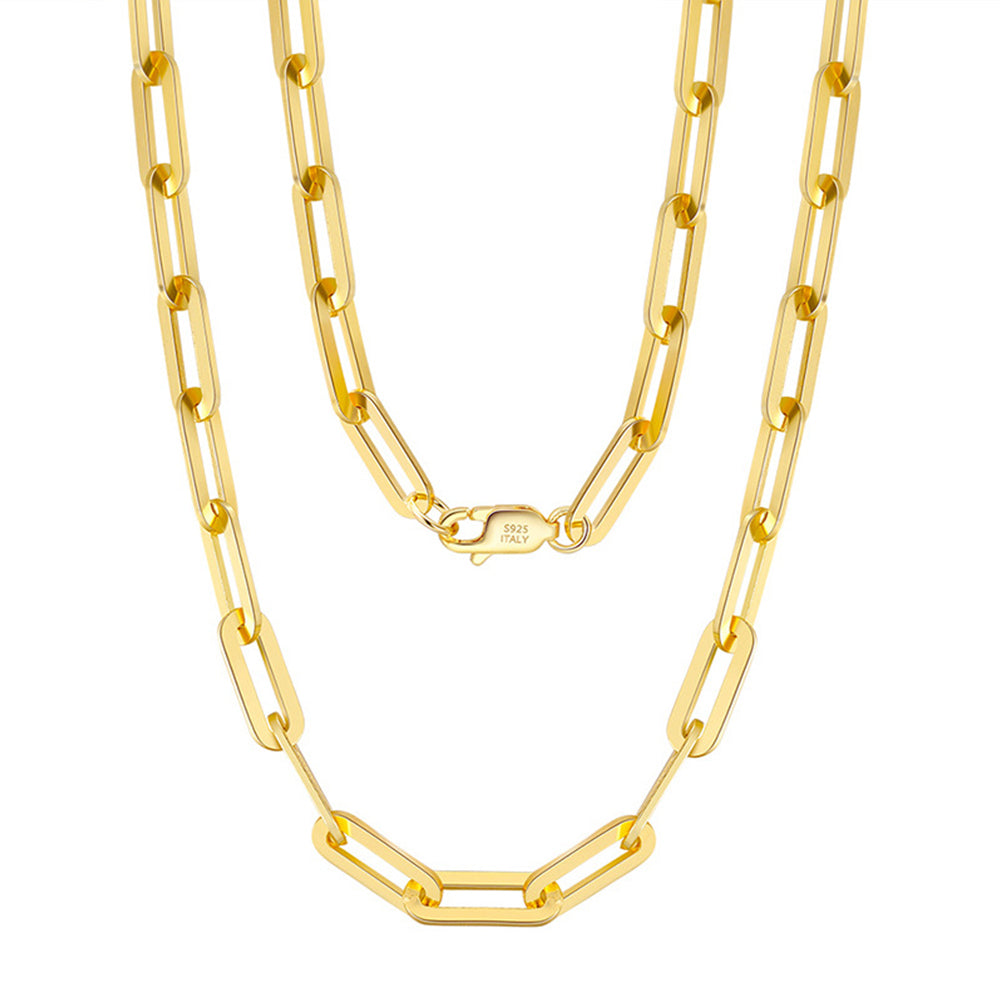 925 Sterling Silver Link Chain 1.8*4.2mm 2.2*6mm 3.0*9.3mm 4.5*12mm