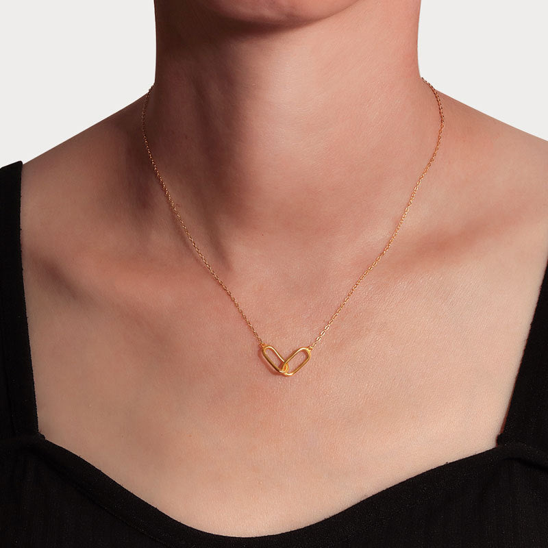 925 Sterling Silver Fashion Linked Necklace