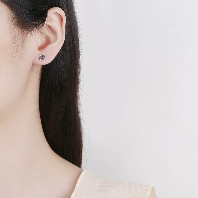925 Sterling Silver Screw Back Stud Earrings