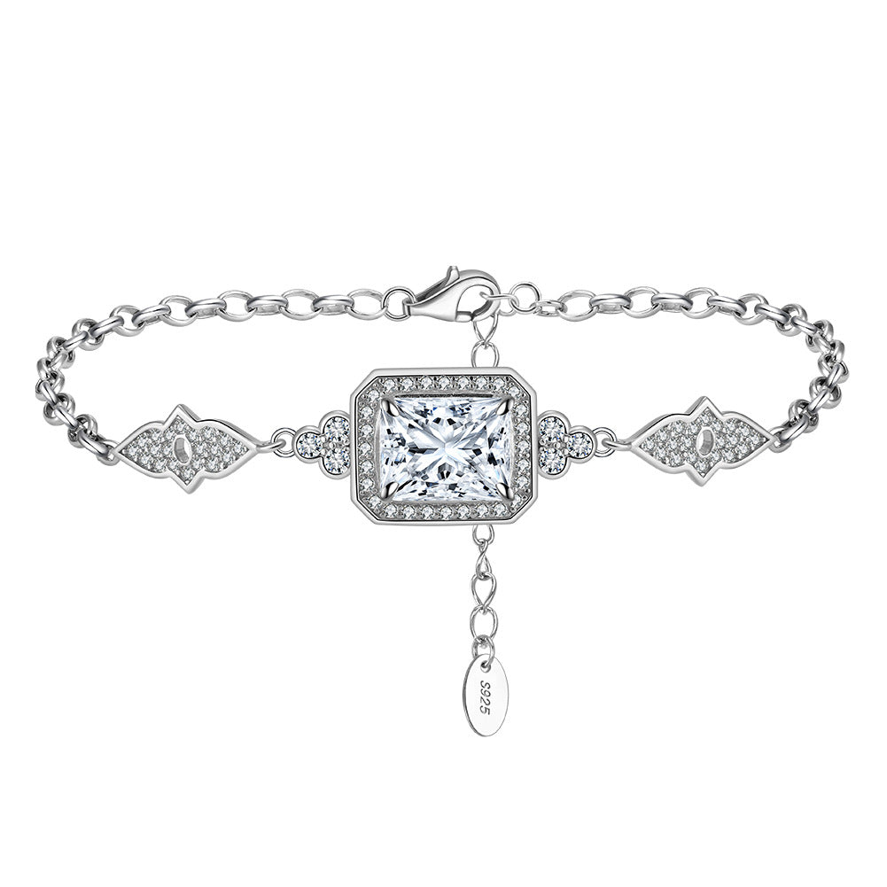 925 Sterling Silver Zircon Bracelet