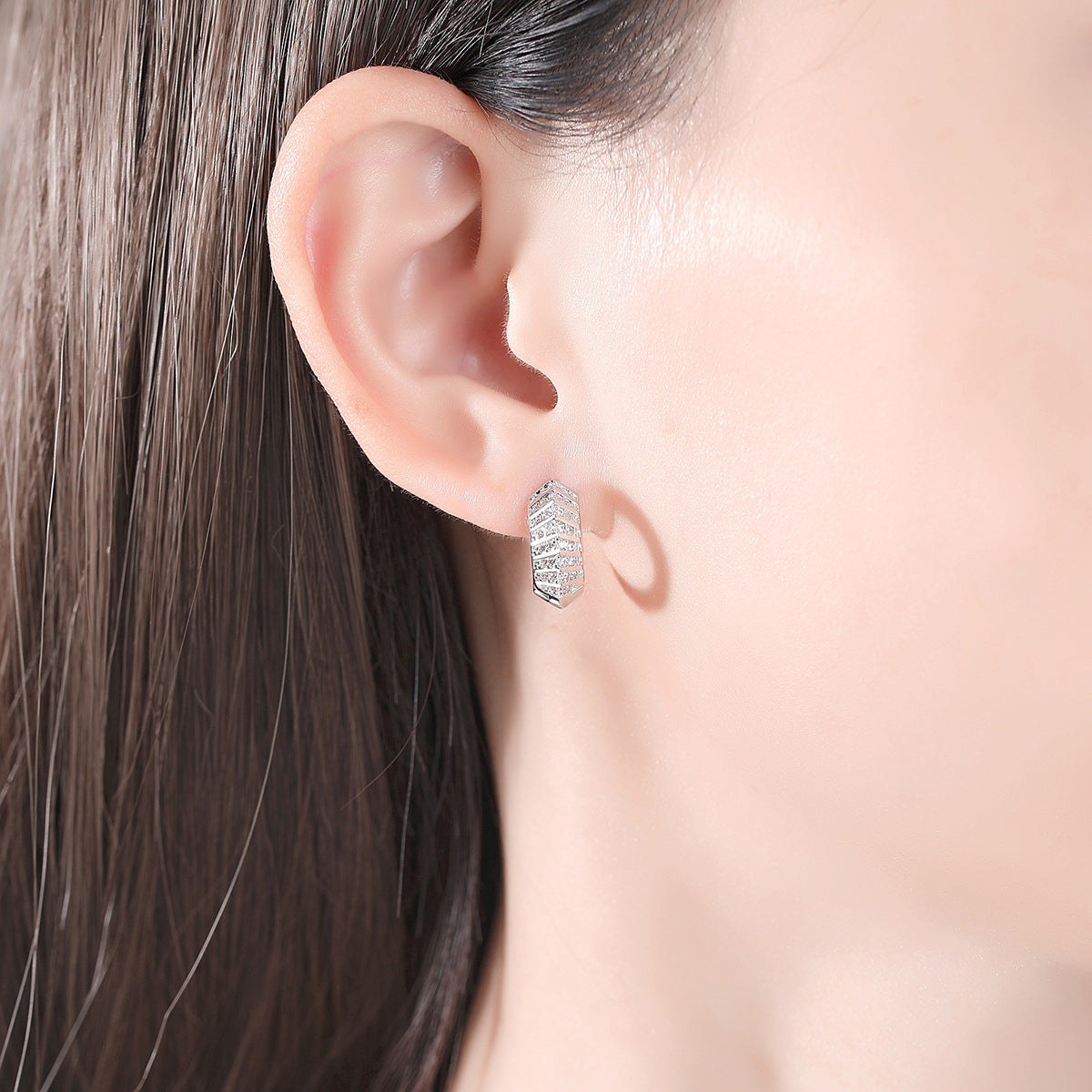 Copper With Gold Plated Fashion Jewelry Earrings