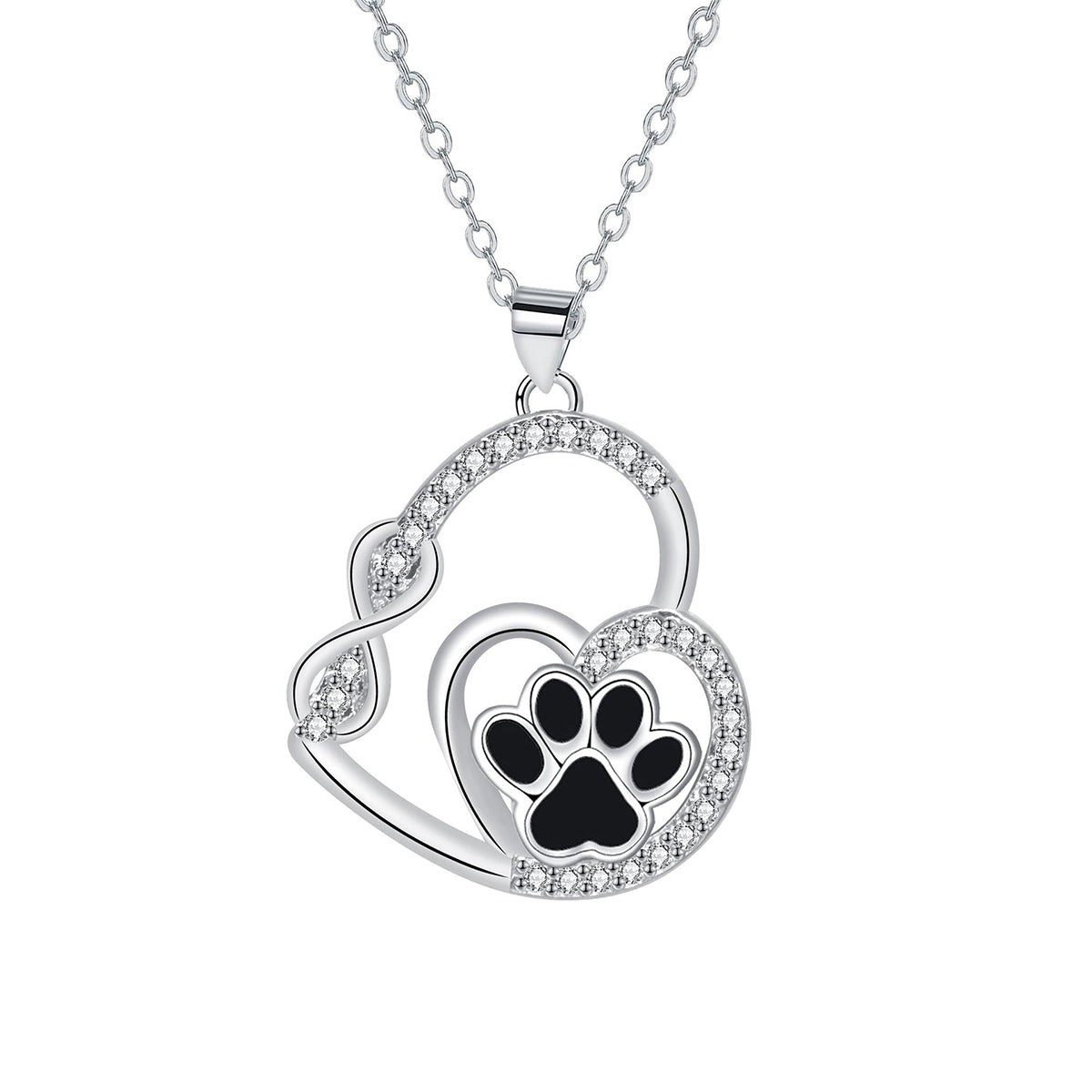Copper With Silver Plated Heart Pendant Necklace