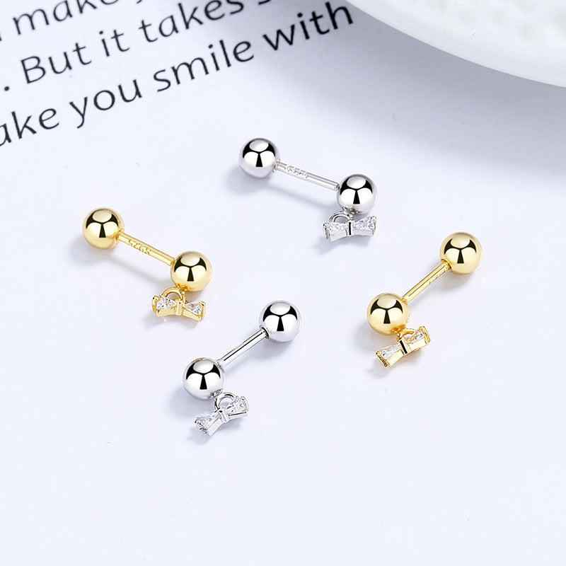 925 Sterling Silver Screw Back Stud Earrings