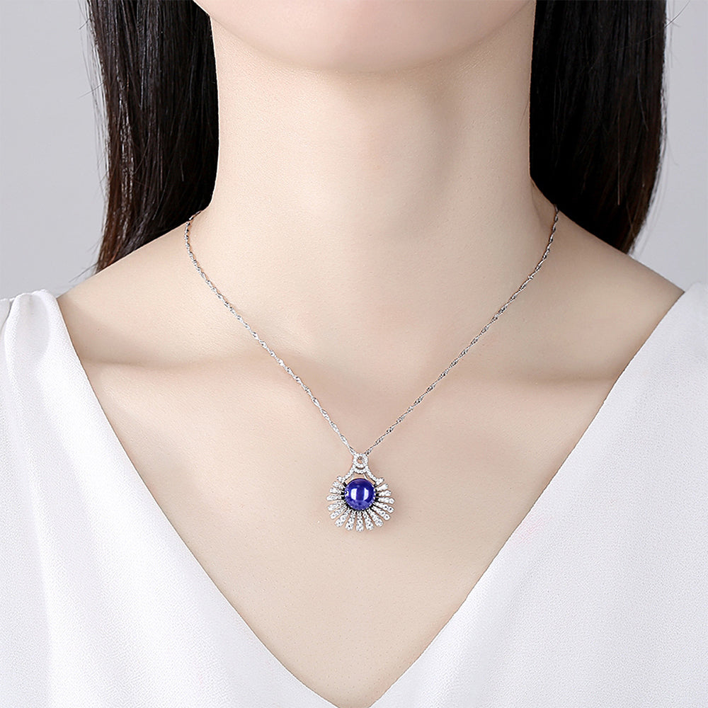 925 Sterling Silver Natural Pearl Drop Necklace Fashion Jewelry Gift for Women Girls