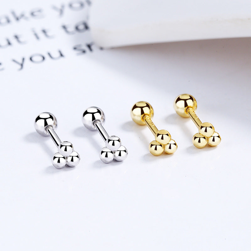 925 Sterling Silver Screw Back Stud Earrings