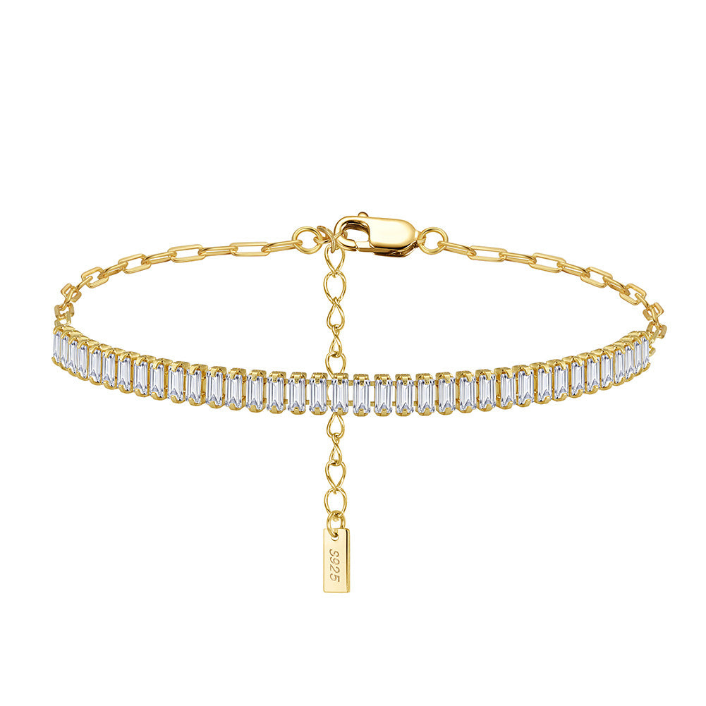 925 Sterling Silver Tennis Bracelet Extension Chain