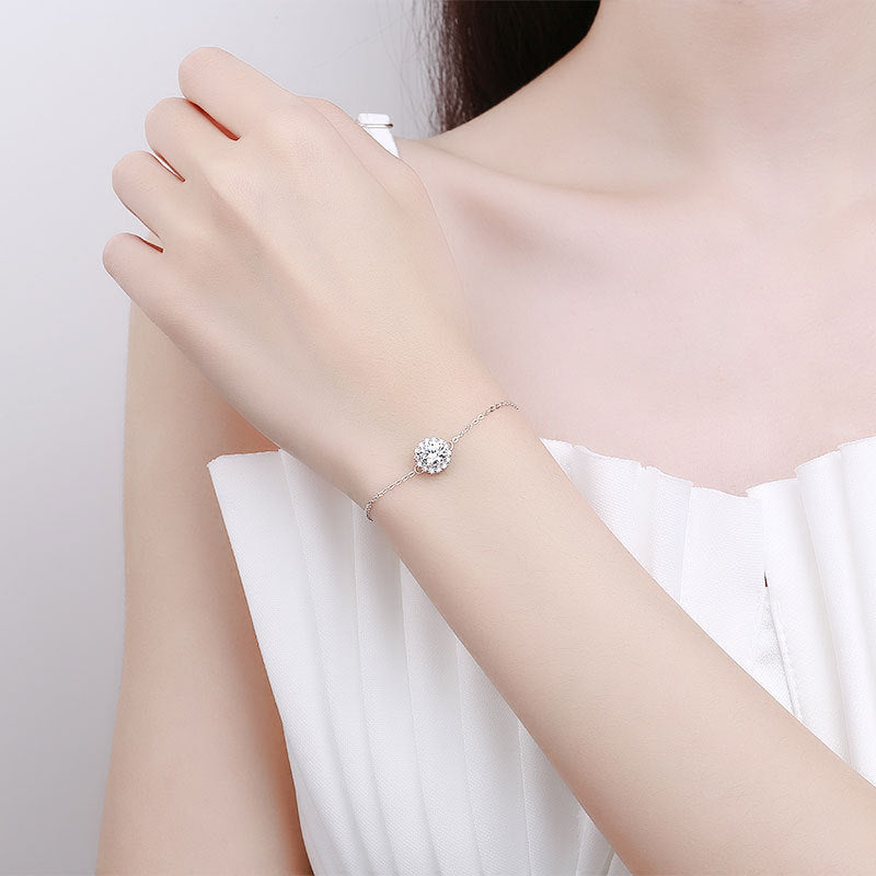 925 Sterling Silver Fashion Zircon Bracelet
