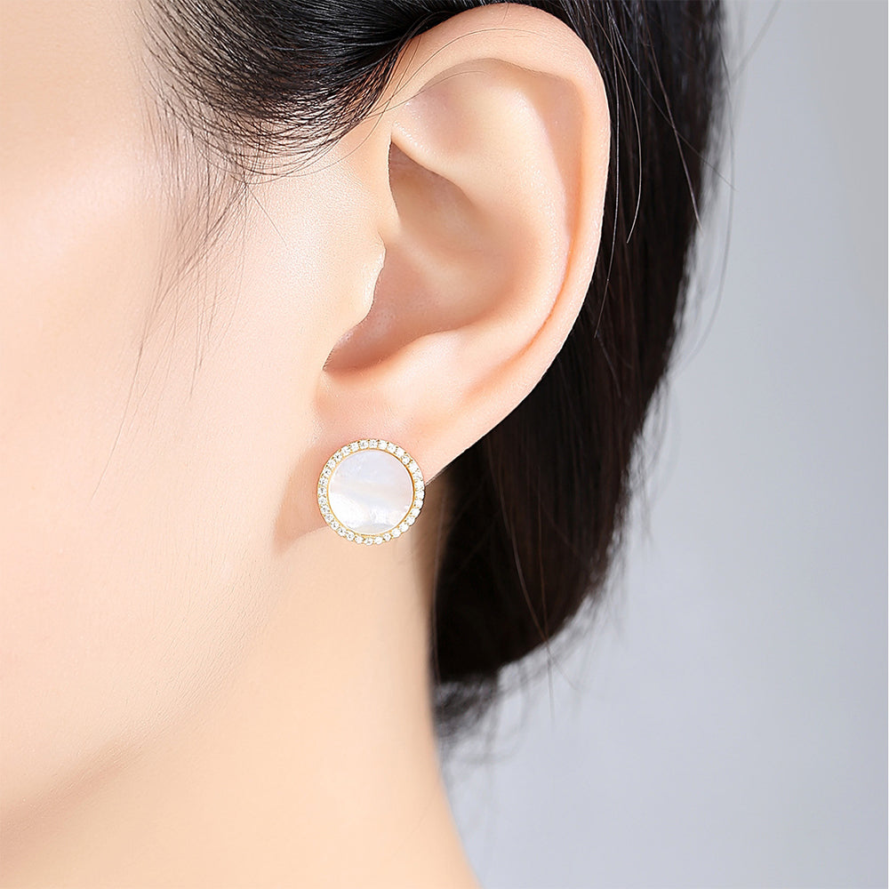 925 Sterling Silver Natural Pearl Drop Earrings Fashion Jewelry Gift for Women Girls