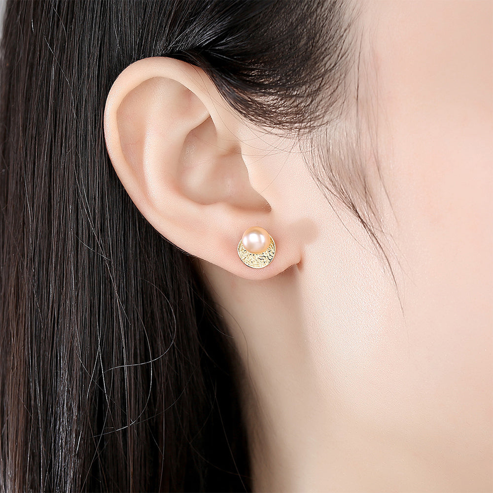 925 Sterling Silver Natural Pearl Drop Earrings Fashion Jewelry Gift for Women Girls