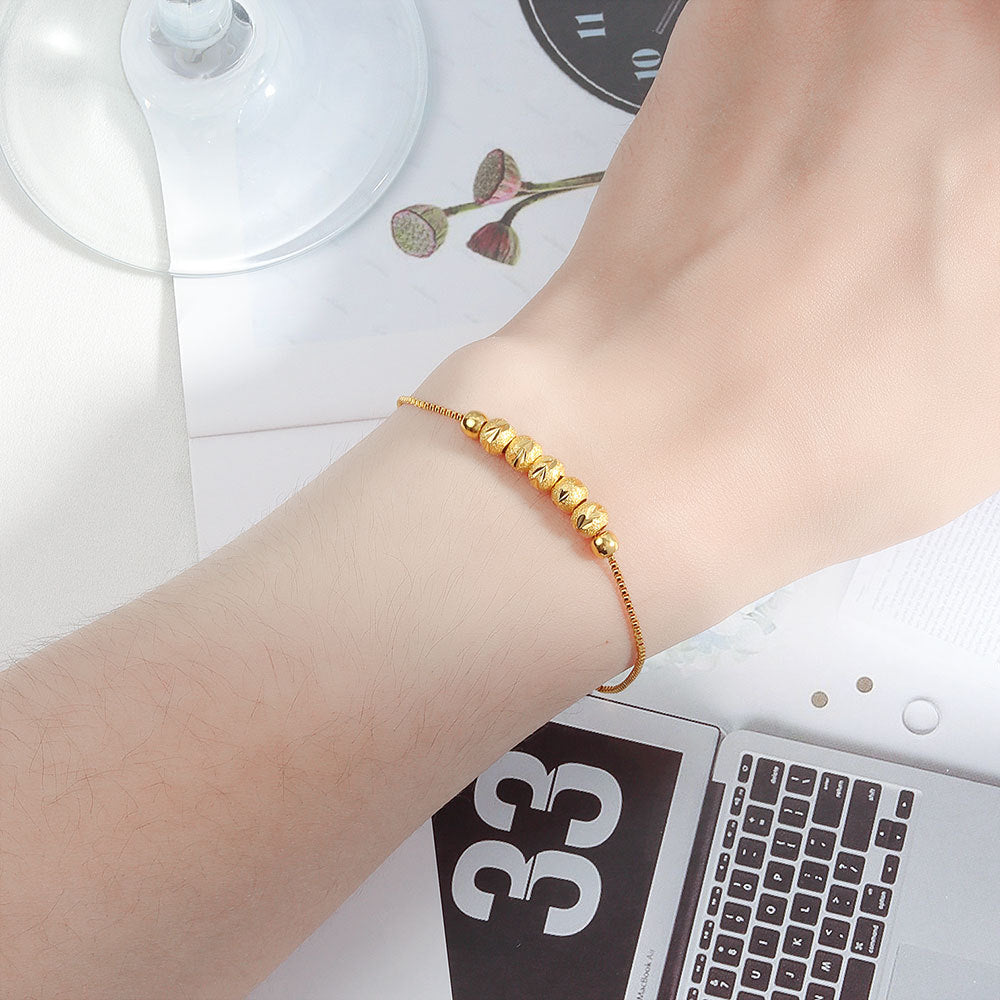 925 Sterling Silver Fashion 18K Gold Plated Bracelet