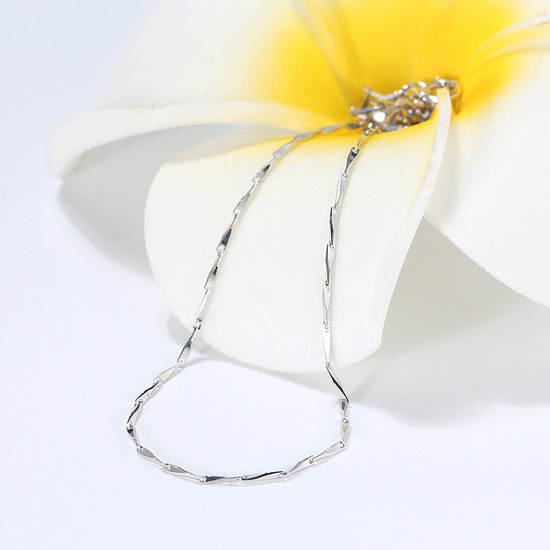 925 Sterling Silver Melon Seed Chain