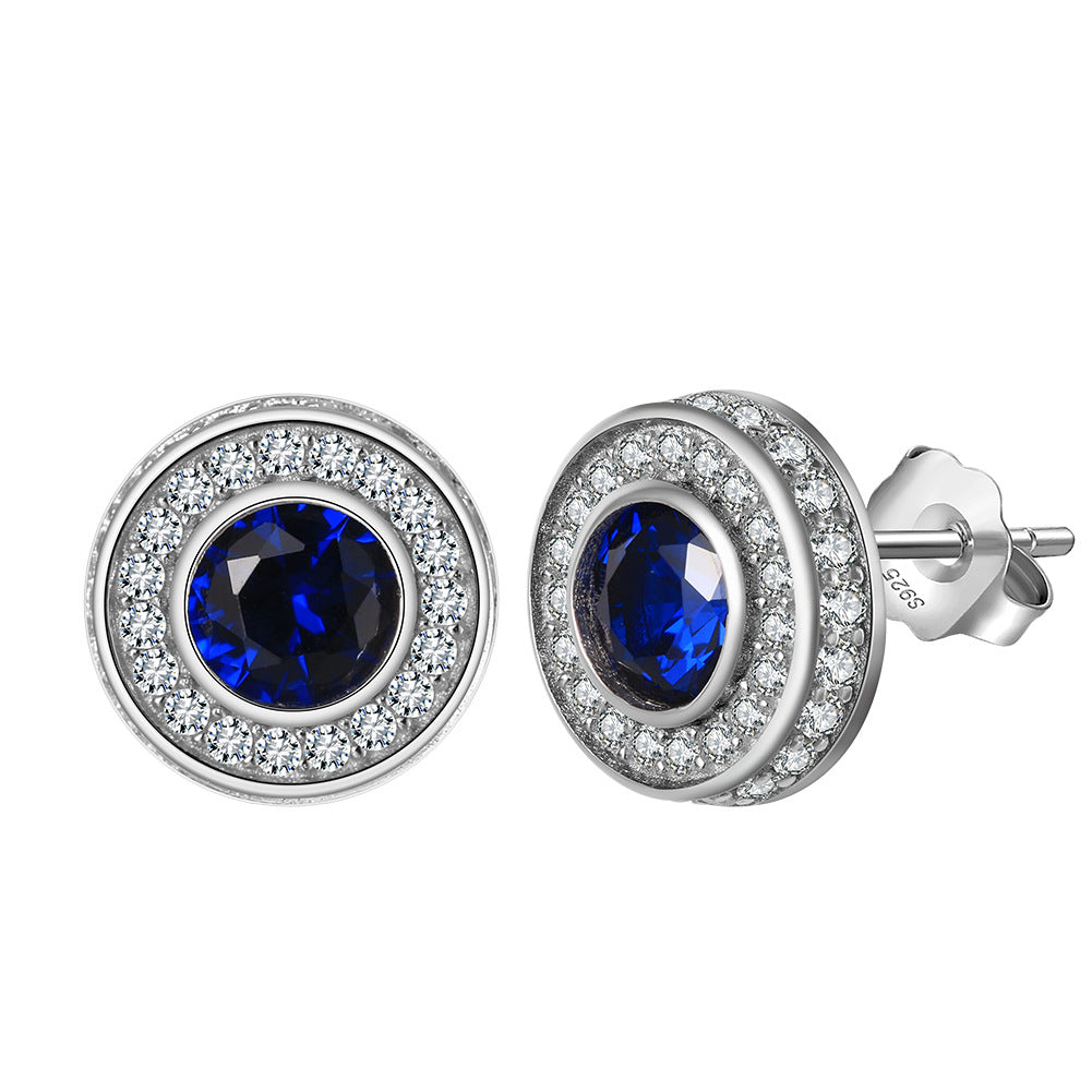 925 Sterling Silver Zircon Earrings