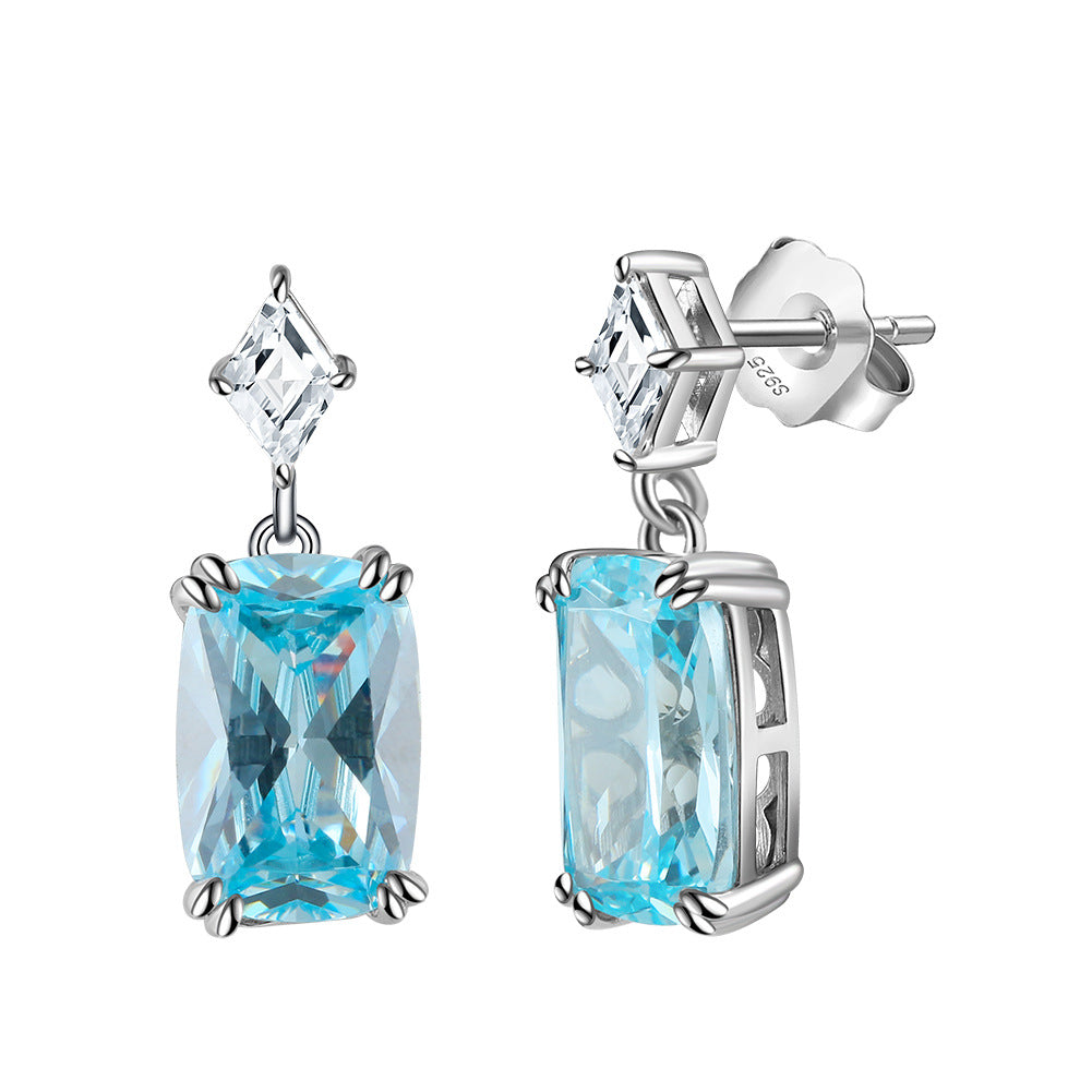 925 Sterling Silver Zircon Earrings