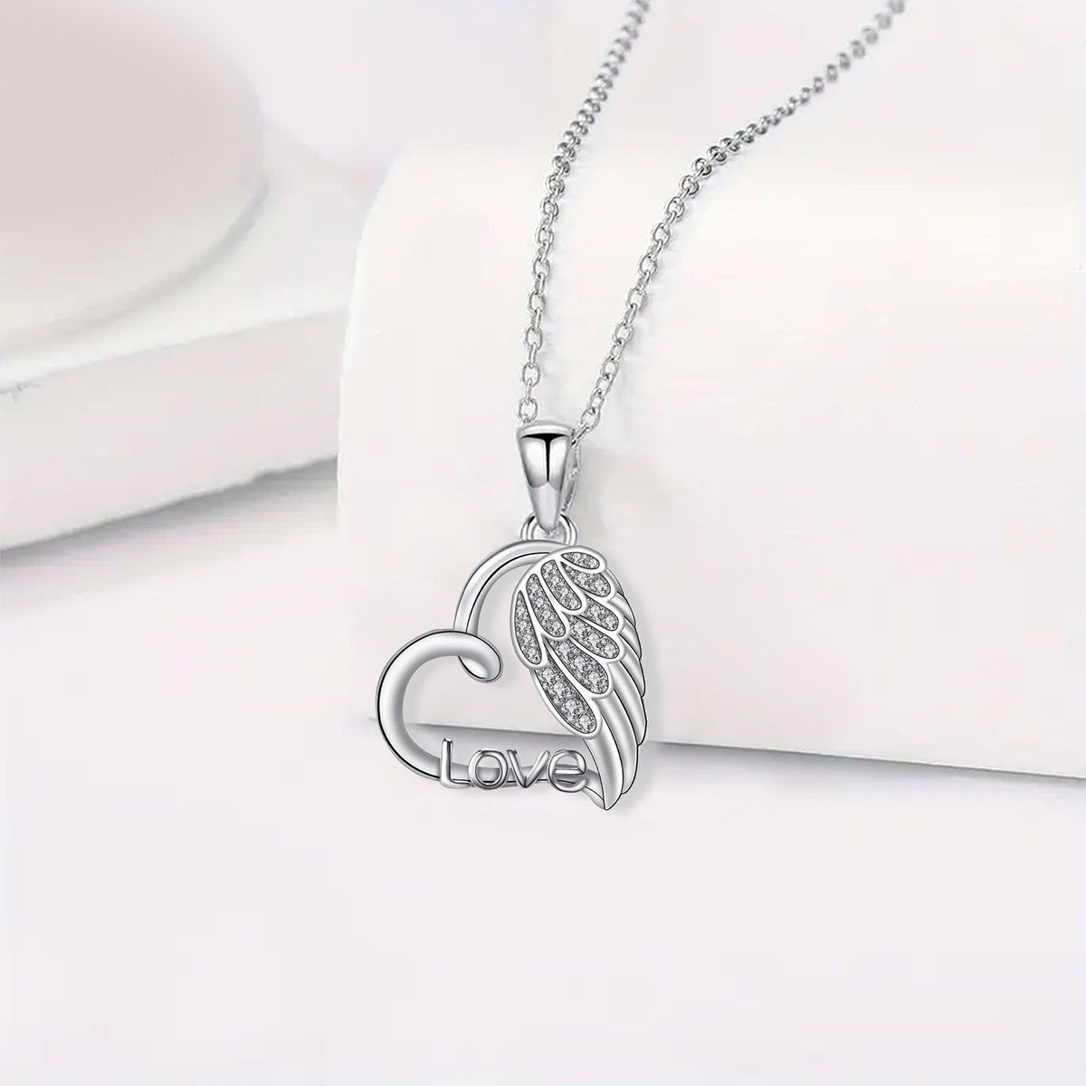 Copper With Silver Plated Heart Pendant Necklace