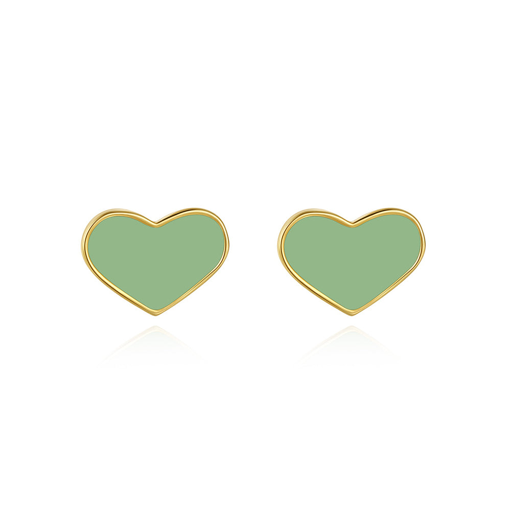 925 Sterling Silver Heart Earrings Fashion Jewelry Gift for Women Girls