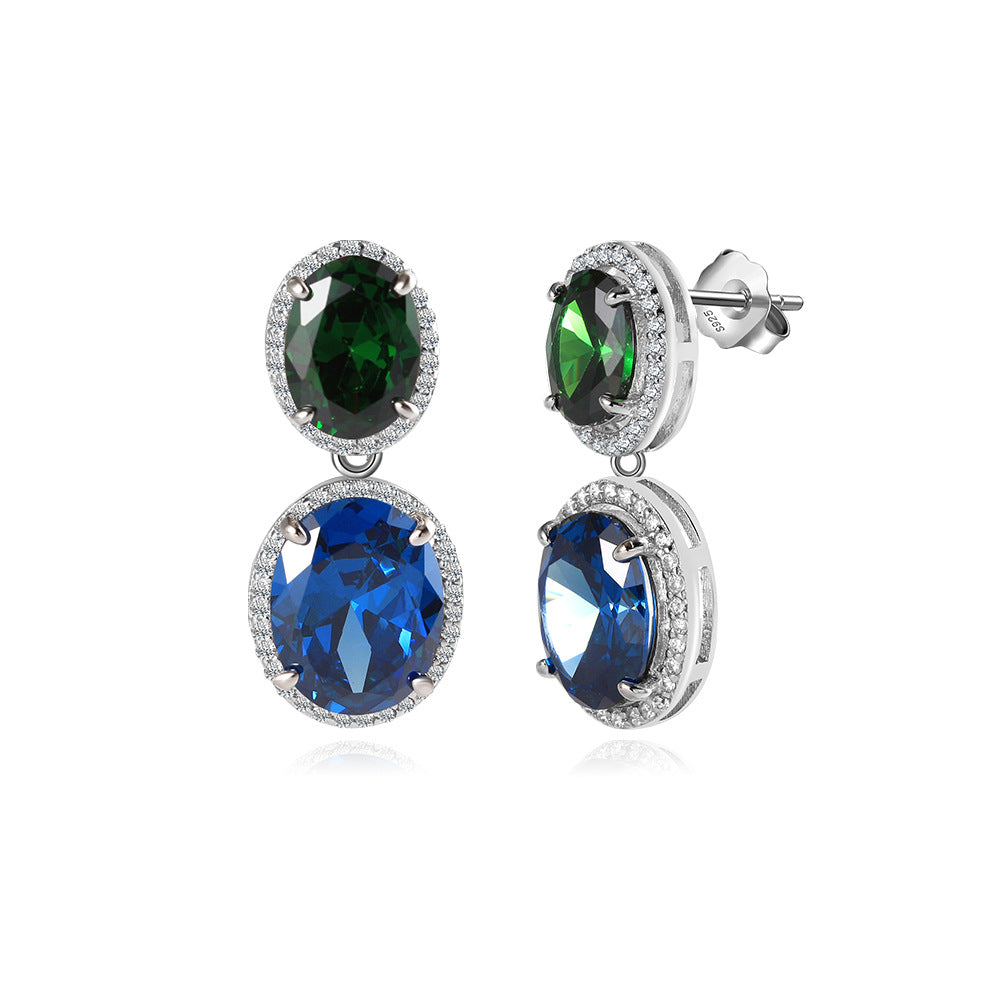 925 Sterling Silver Zircon Earrings