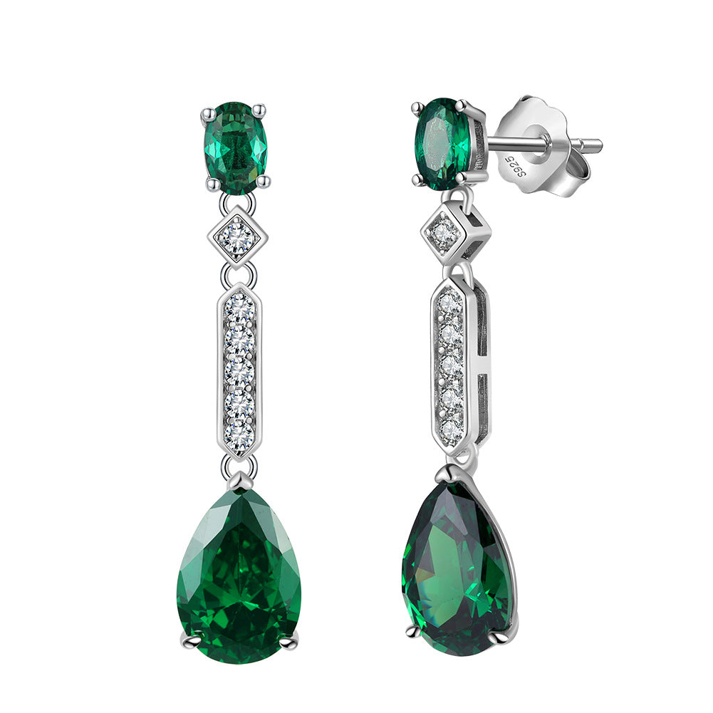 925 Sterling Silver Zircon Earrings